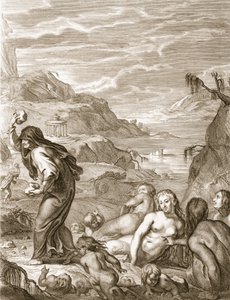 Deucalion and Pyrrha Repeople the World by Throwing Stones Behind Them, 1731